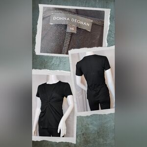 Donna Degnan Black Women's Top